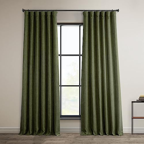 HPD Faux Linen Curtain 100x96" Birch, 1 Panel