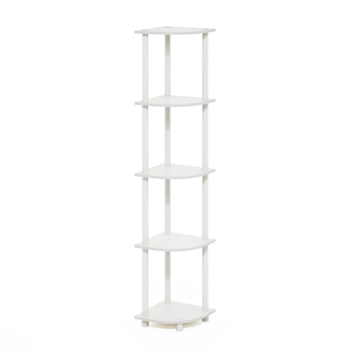 Furinno 5-Tier Corner Shelf, Espresso/Black