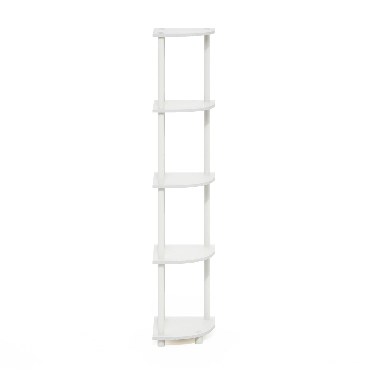 Furinno 5-Tier Corner Shelf, Espresso/Black