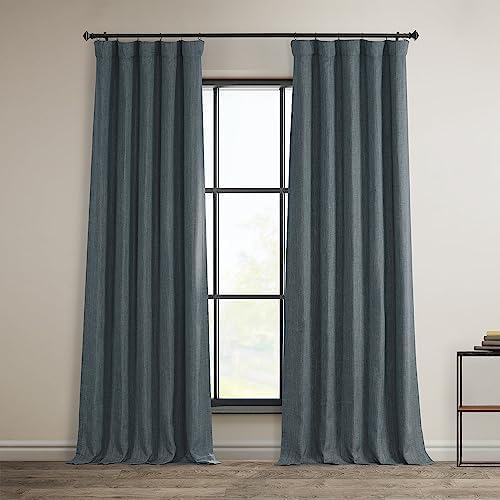 HPD Faux Linen Curtain 100x96" Birch, 1 Panel