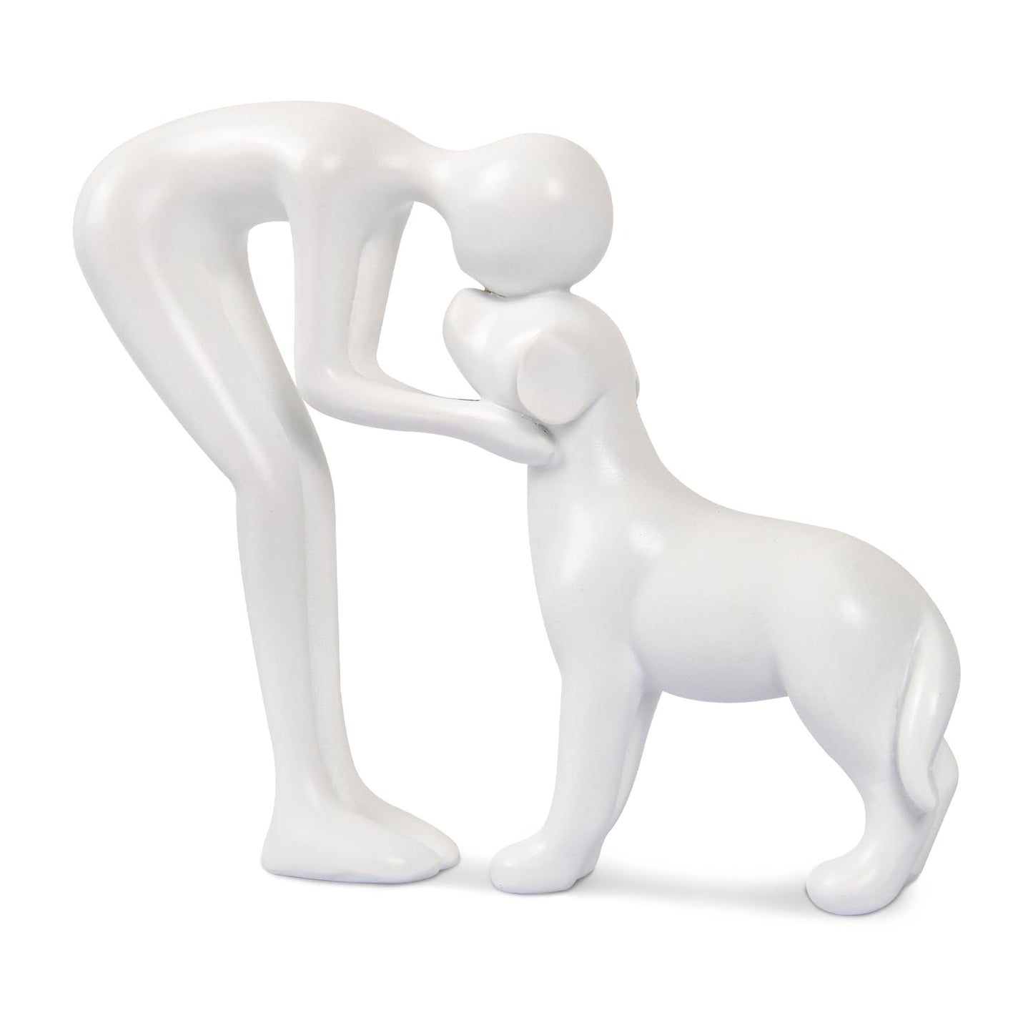 Dog & Man Sculpture, Sandstone