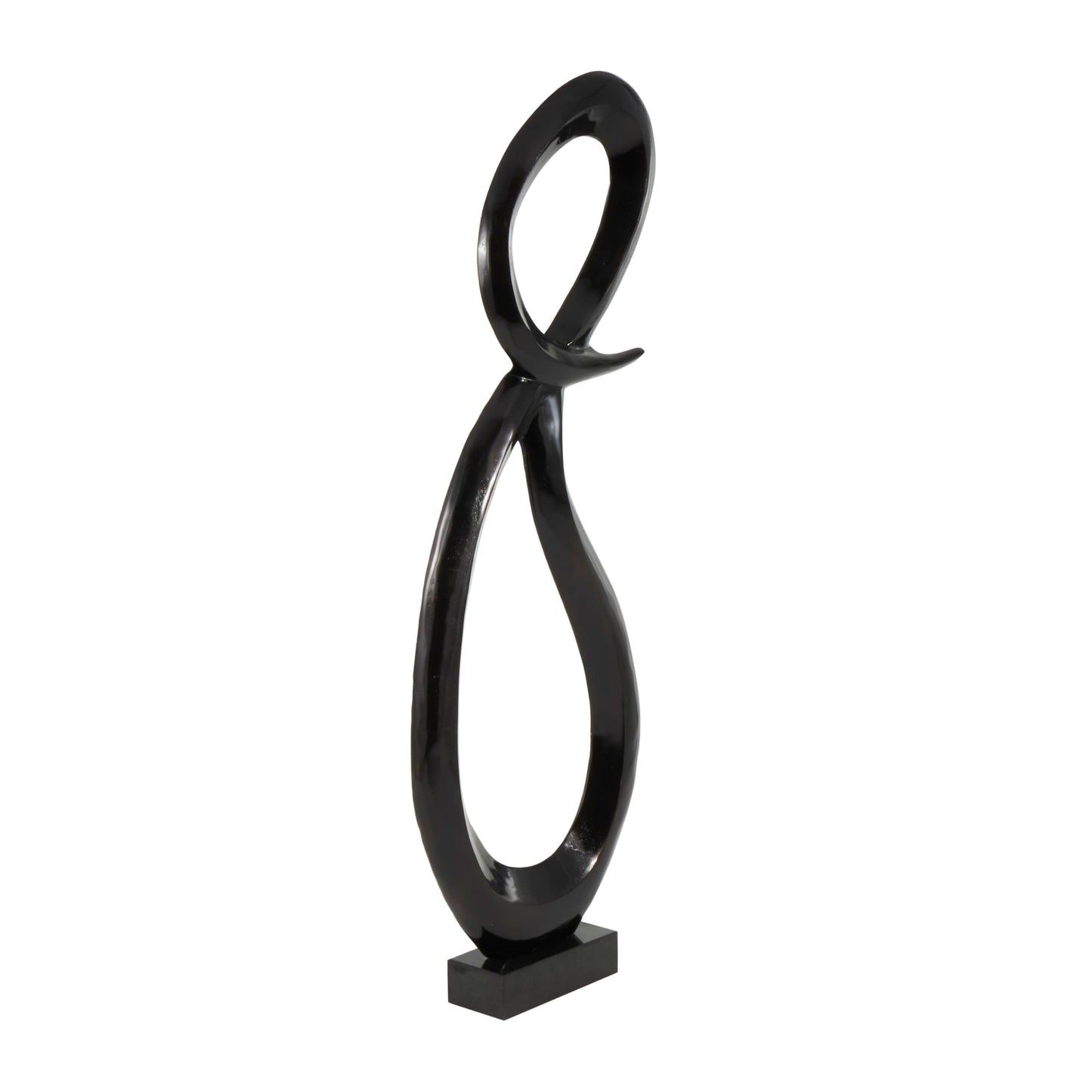 Deco 79 Abstract Sculpture 62" Black
