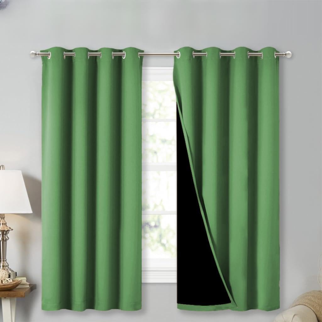 NICETOWN Grey Blackout Curtains 70x108, Set of 2