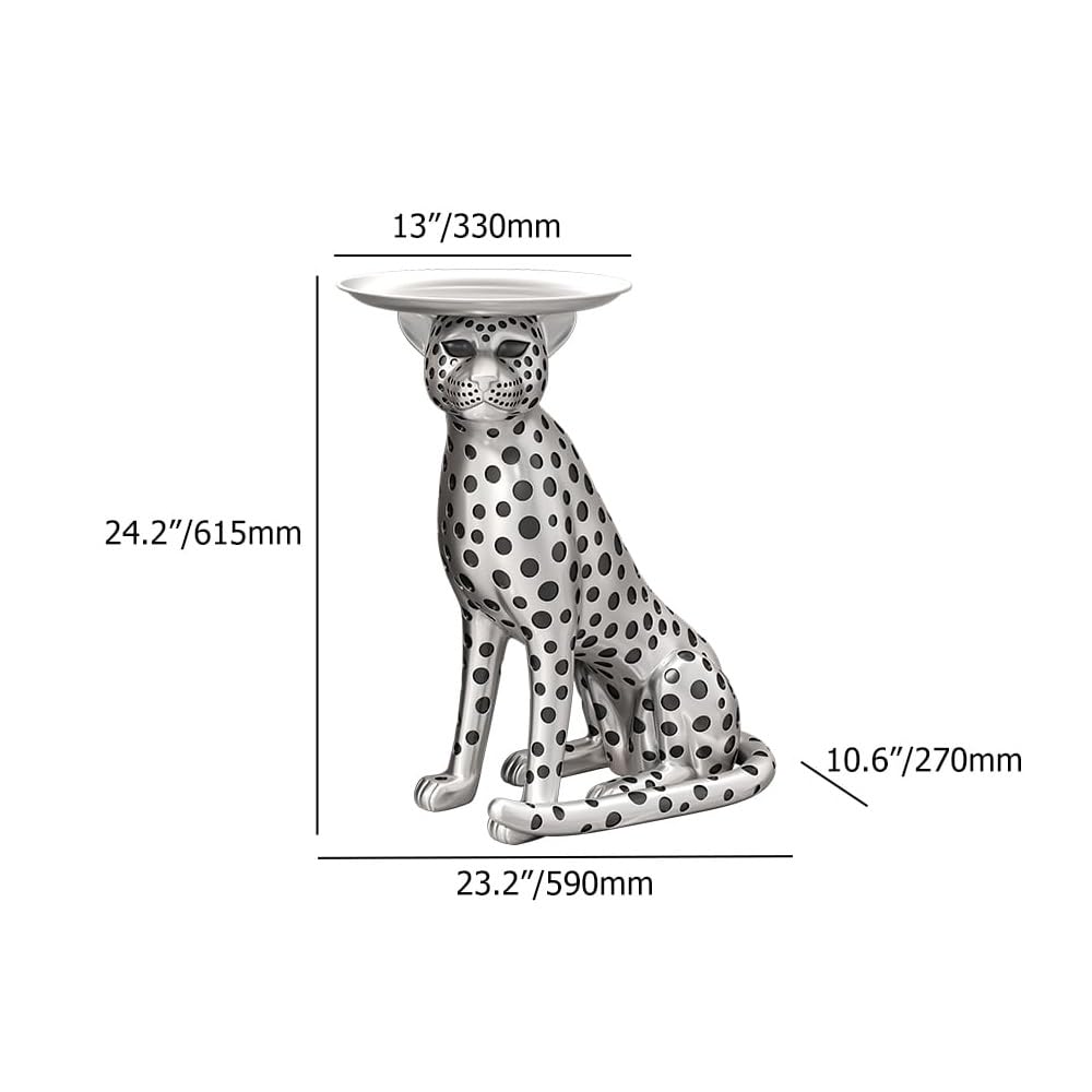 LOVEDIMA Gold Panther Statue 24.2"