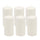 Stonebriar Unscented White Pillar Candles, 6-Pack, 3