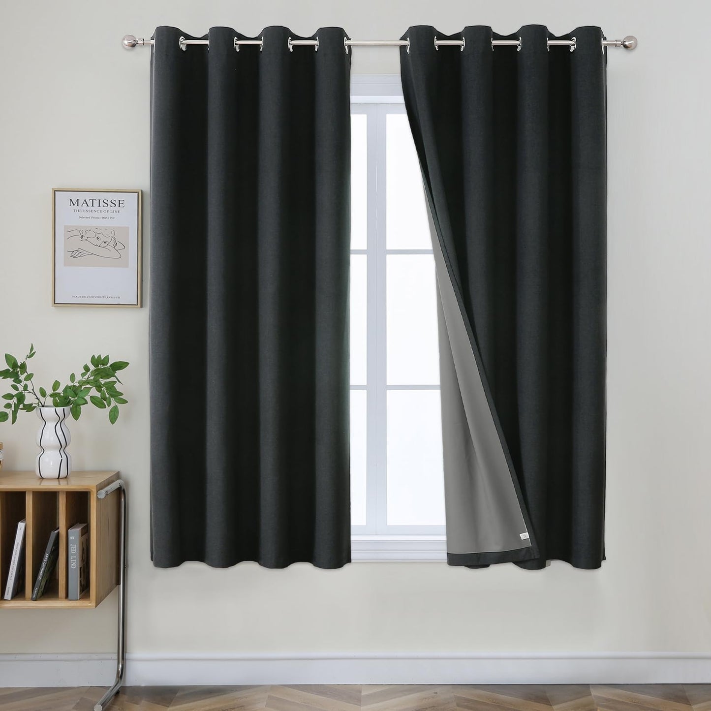 Joydeco Blackout Curtains 96", 2 Panels