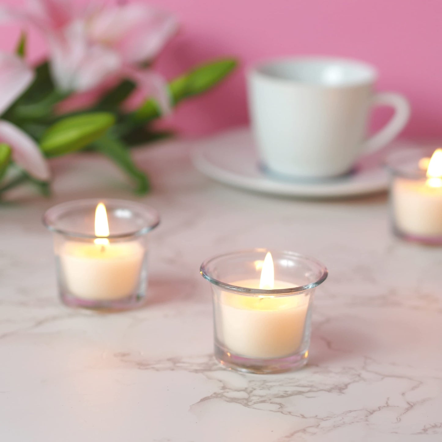 Hosley 240 Ivory Votive Candles