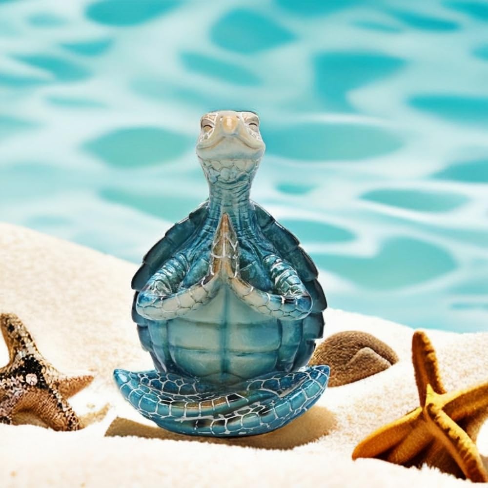 VVGIFTS Sea Turtle Yoga Statue
