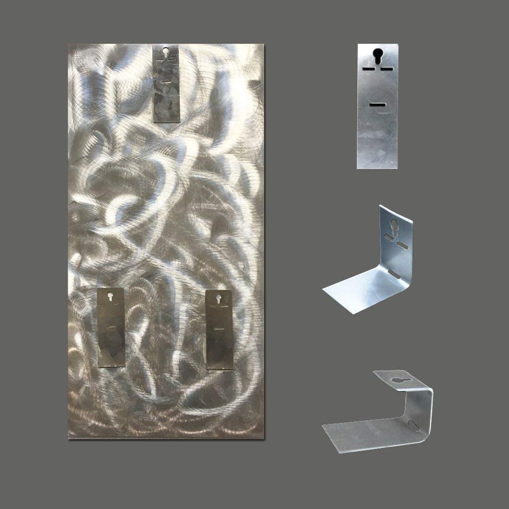 BATRENDY ARTS Silver Tree Wall Art