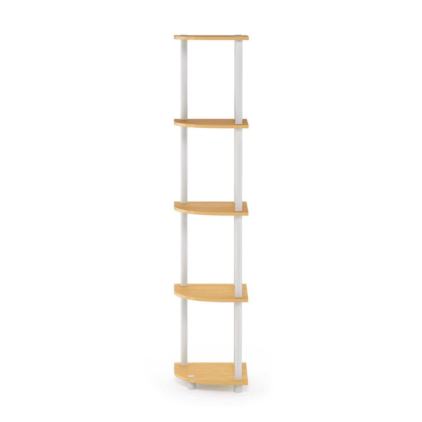 Furinno 5-Tier Corner Shelf, Espresso/Black
