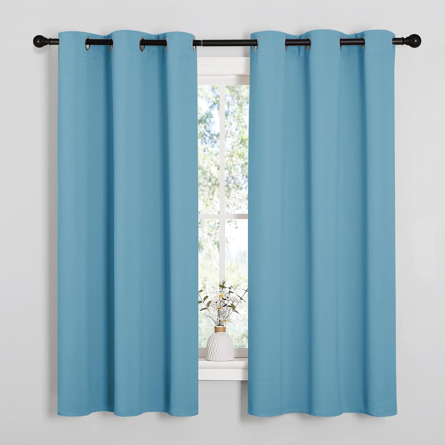 NICETOWN Blackout Curtains 42x63" Black