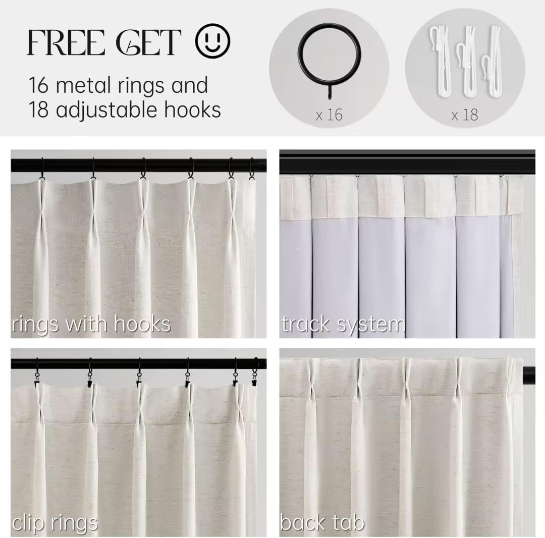 Topfinel Blackout Curtain 72x108, 1 Panel