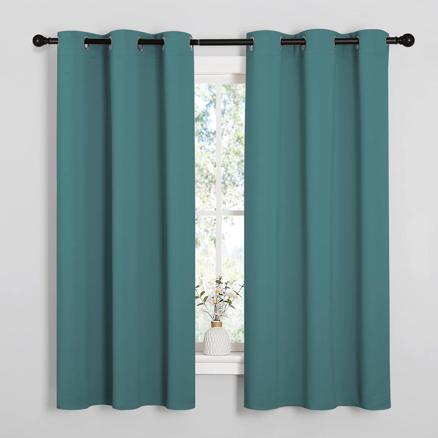 NICETOWN Blackout Curtains 42x63" Black