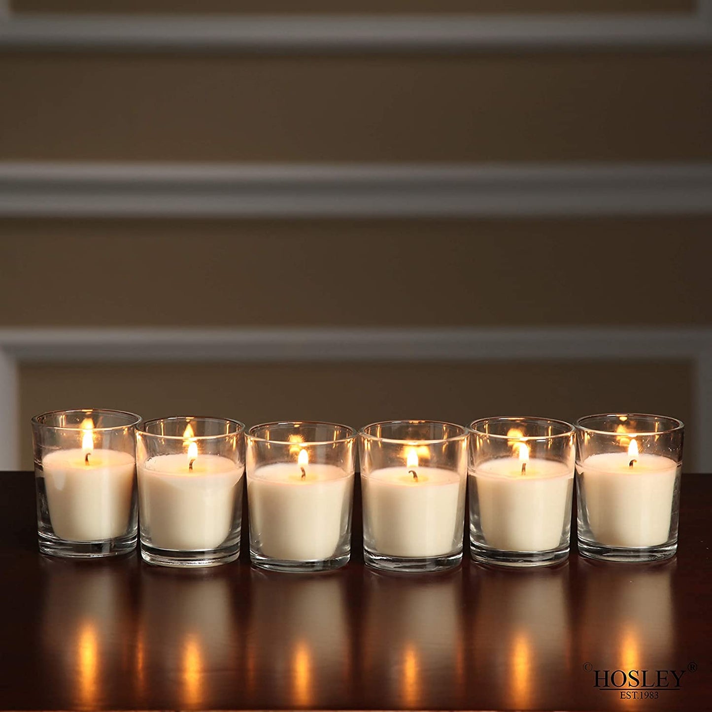 Hosley 240 Ivory Votive Candles