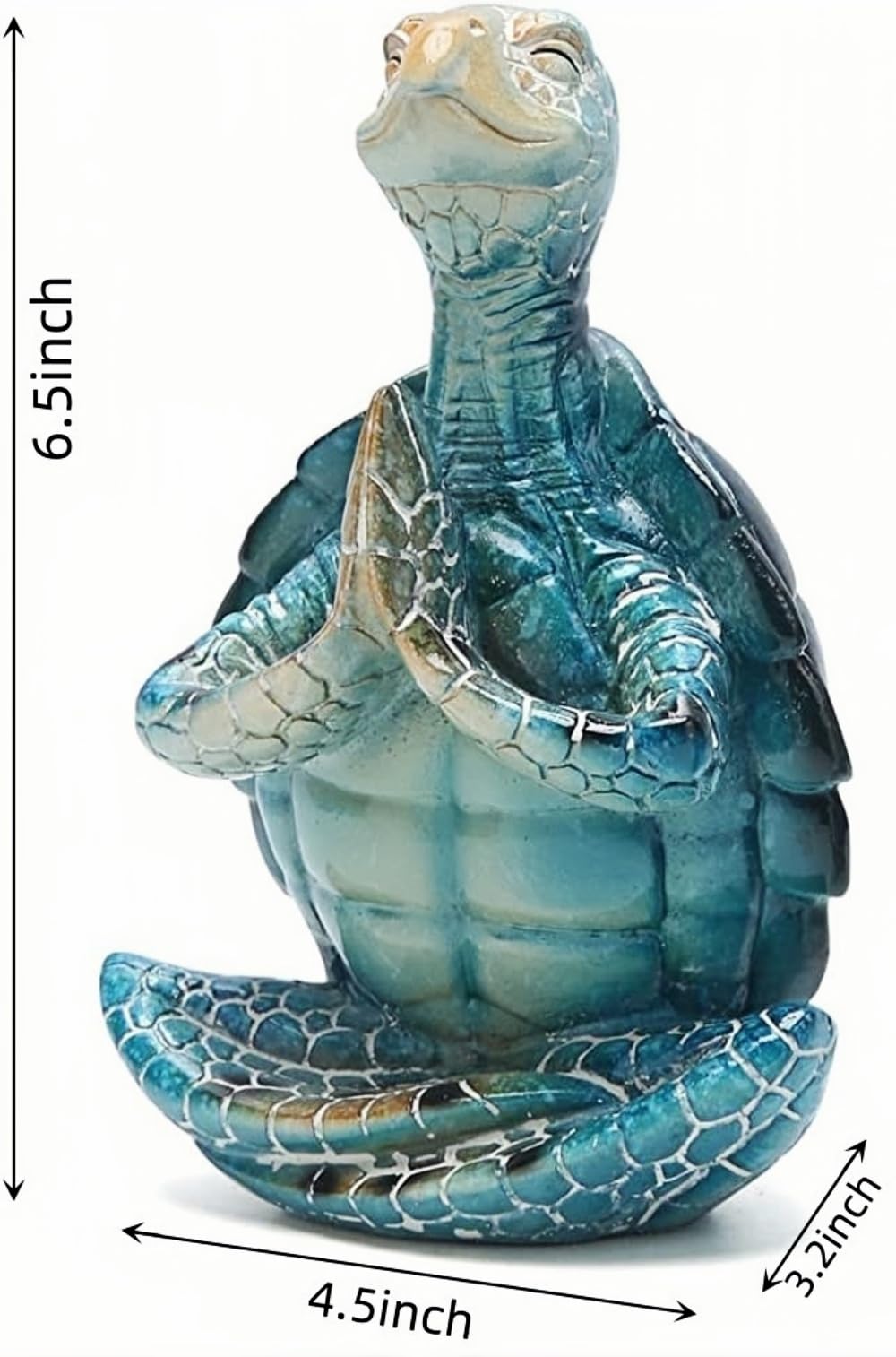 VVGIFTS Sea Turtle Yoga Statue
