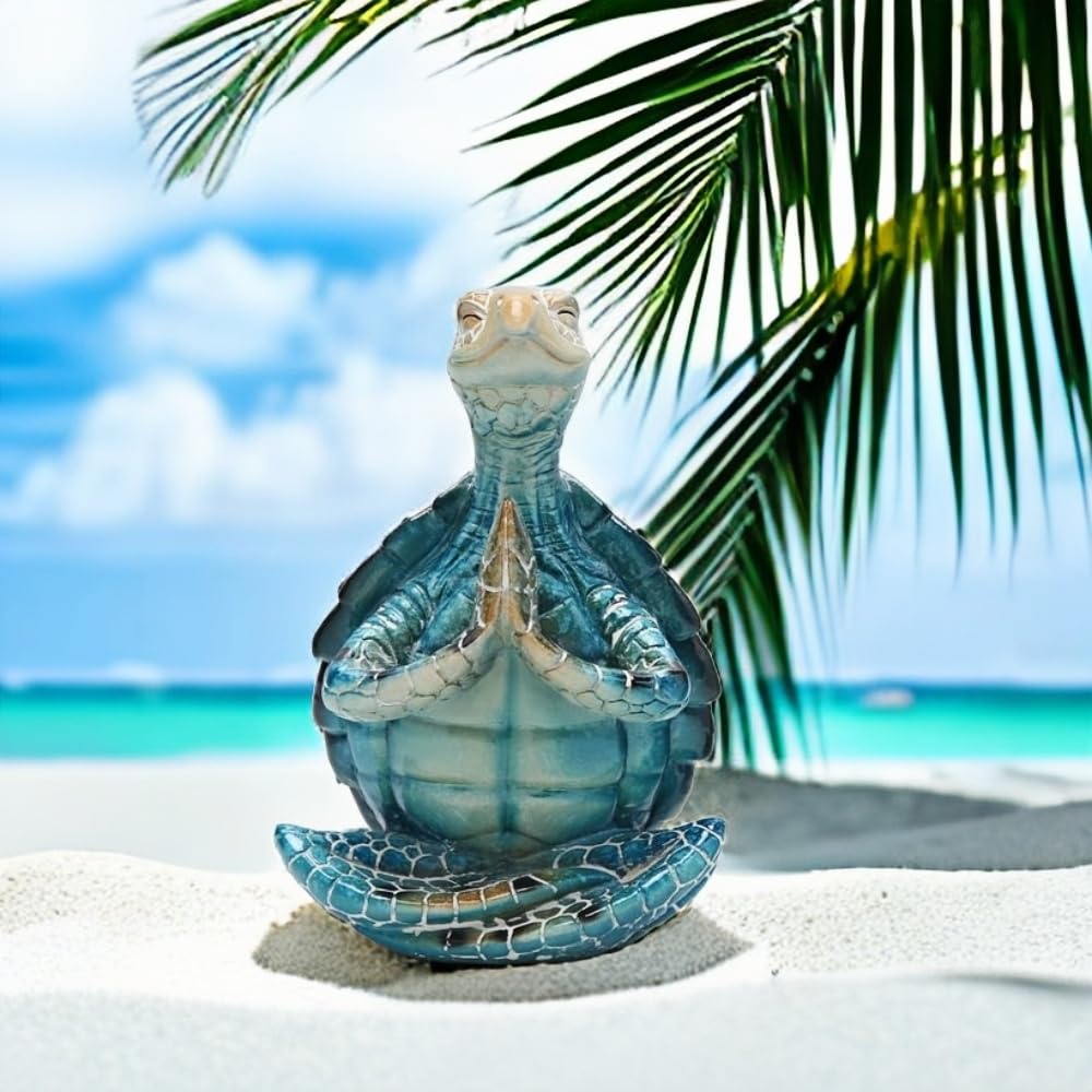 VVGIFTS Sea Turtle Yoga Statue