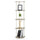 Furinno 5-Tier Corner Shelf, Espresso/Black