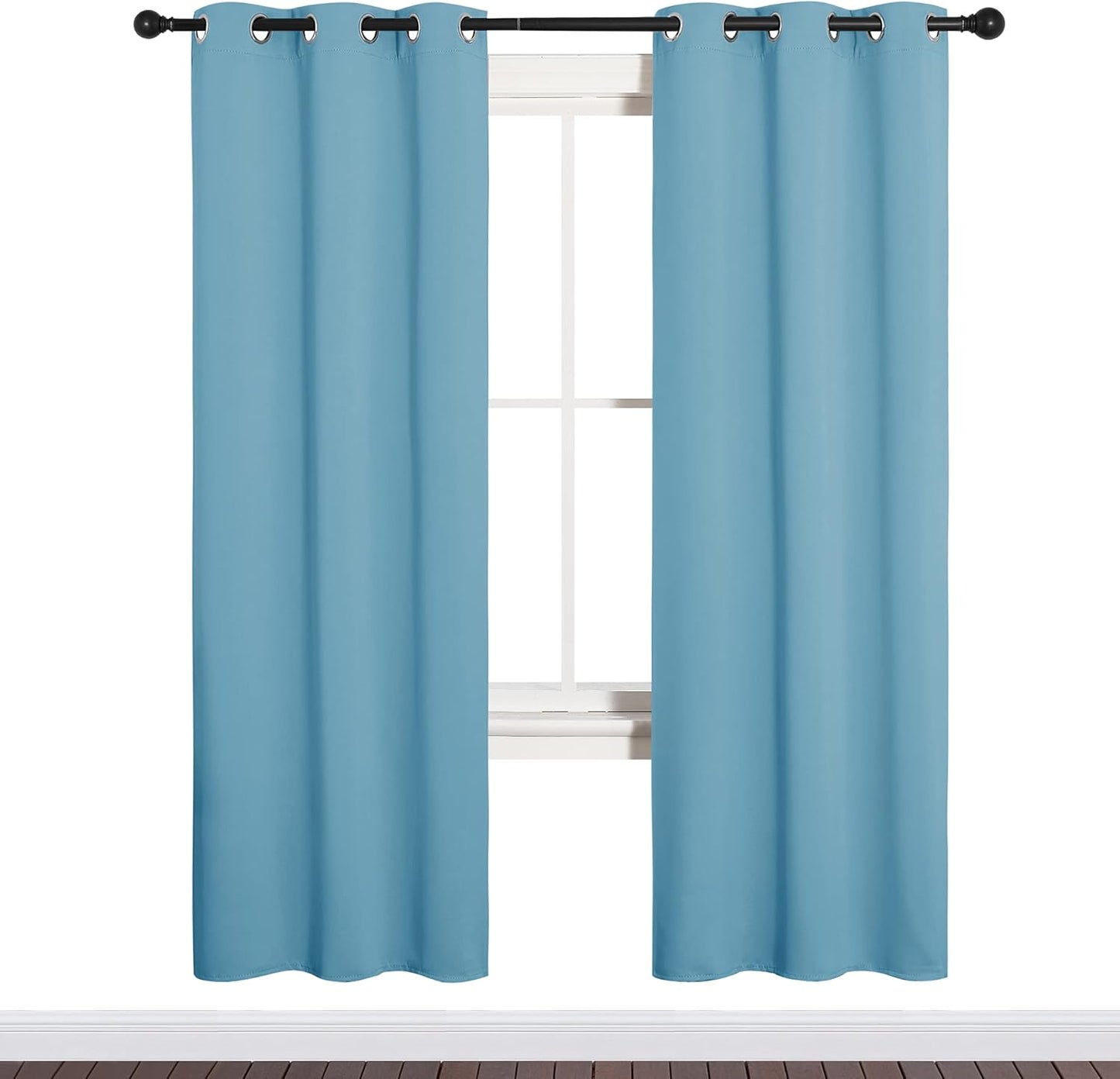 NICETOWN Blackout Curtains 42x63" Black