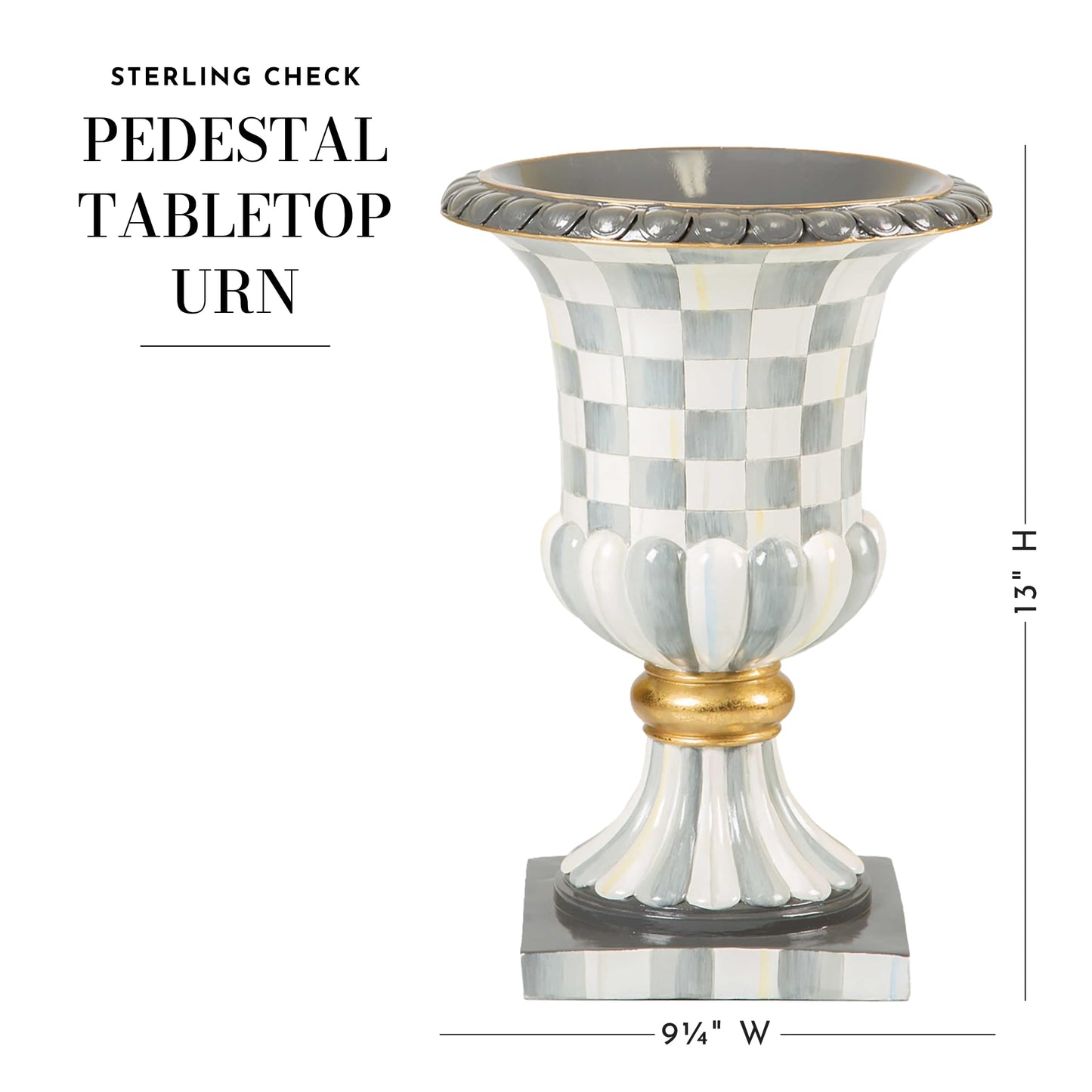MACKENZIE-CHILDS Urn – Black & White