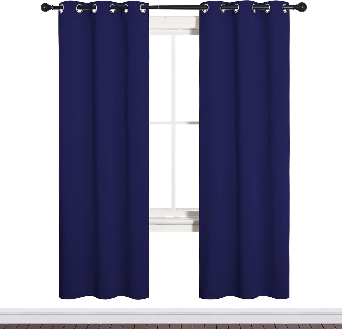 NICETOWN Blackout Curtains 42x63" Black