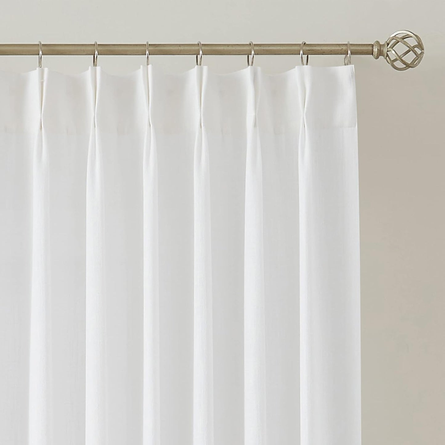 Pinch Pleat Sheer Curtains 42x95, 2 Panels