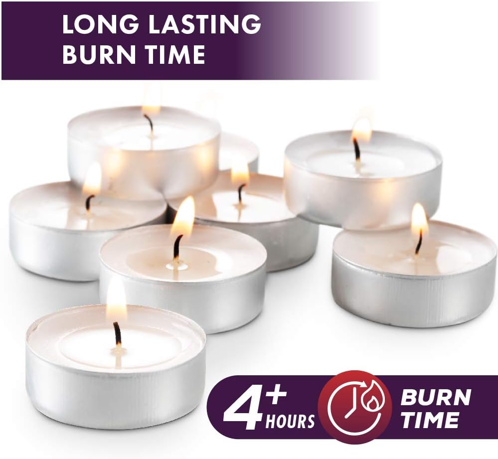 MontoPack Unscented Tea Light Candles