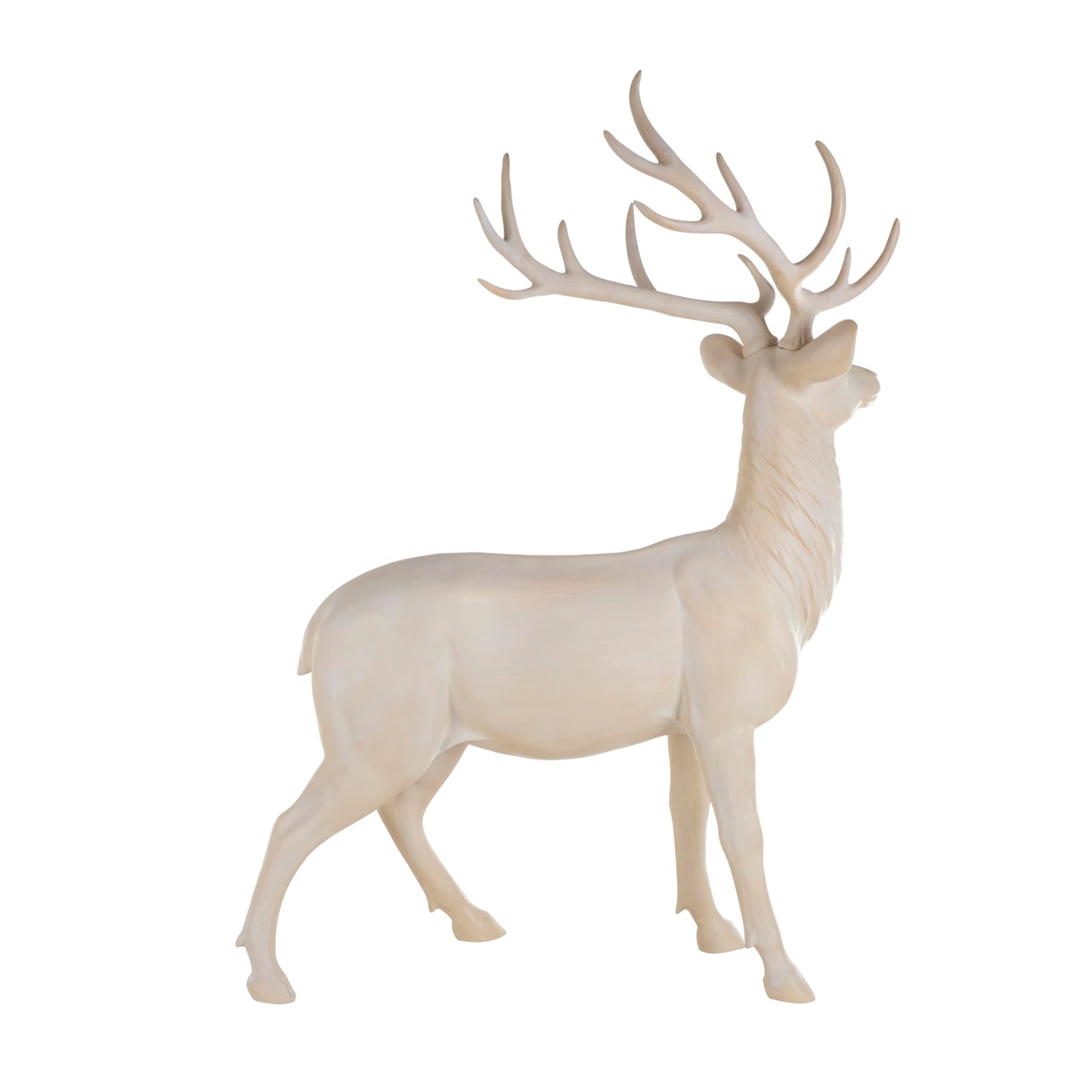 Deco 79 Cream Reindeer Statue 50"