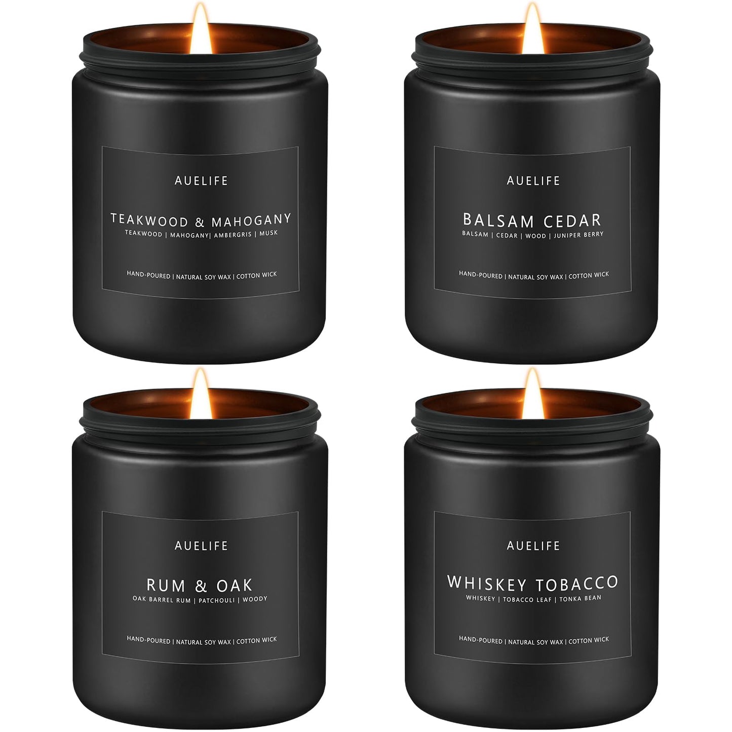 Men’s 4-Pack Scented Candle Set