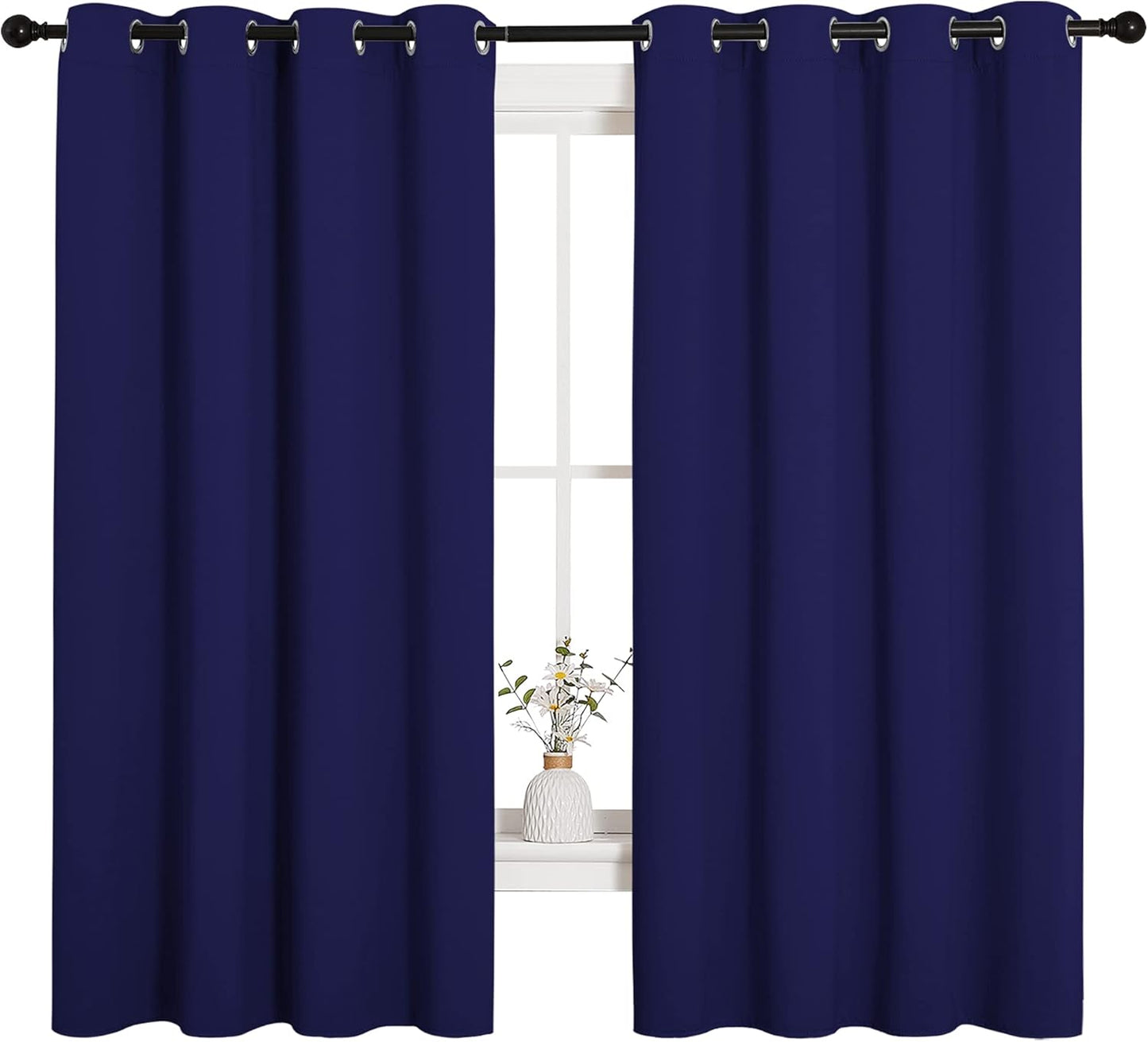 NICETOWN Blackout Curtains 42x63" Black