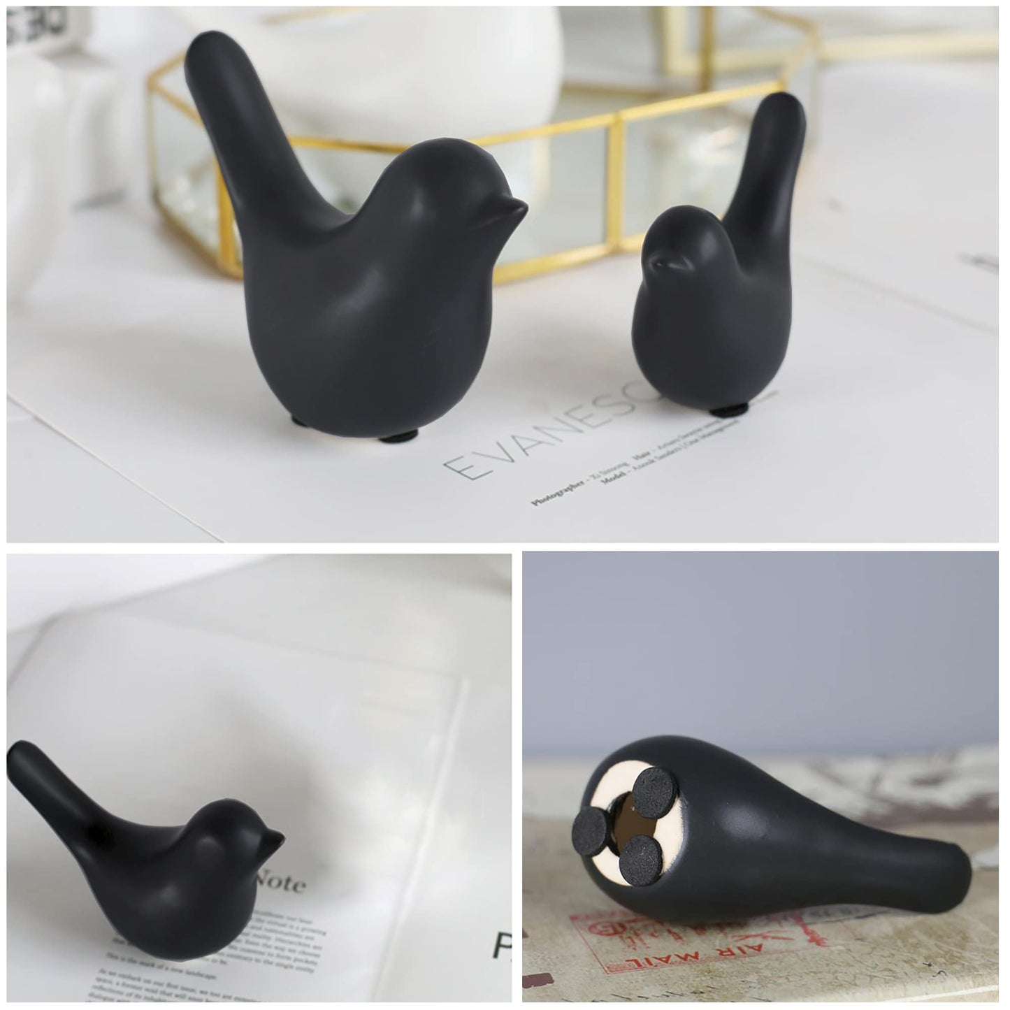 FANTESTICRYAN Gold Bird Statues