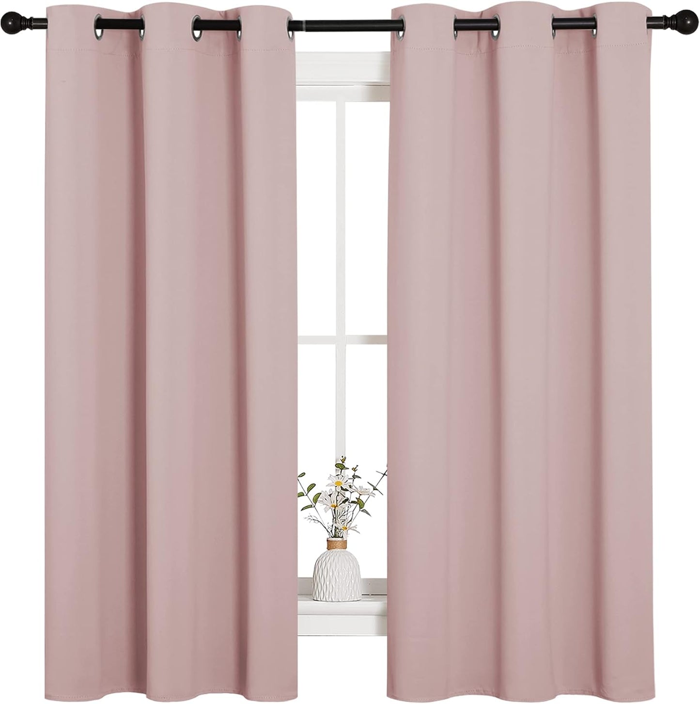 NICETOWN Blackout Curtains 42x63" Black