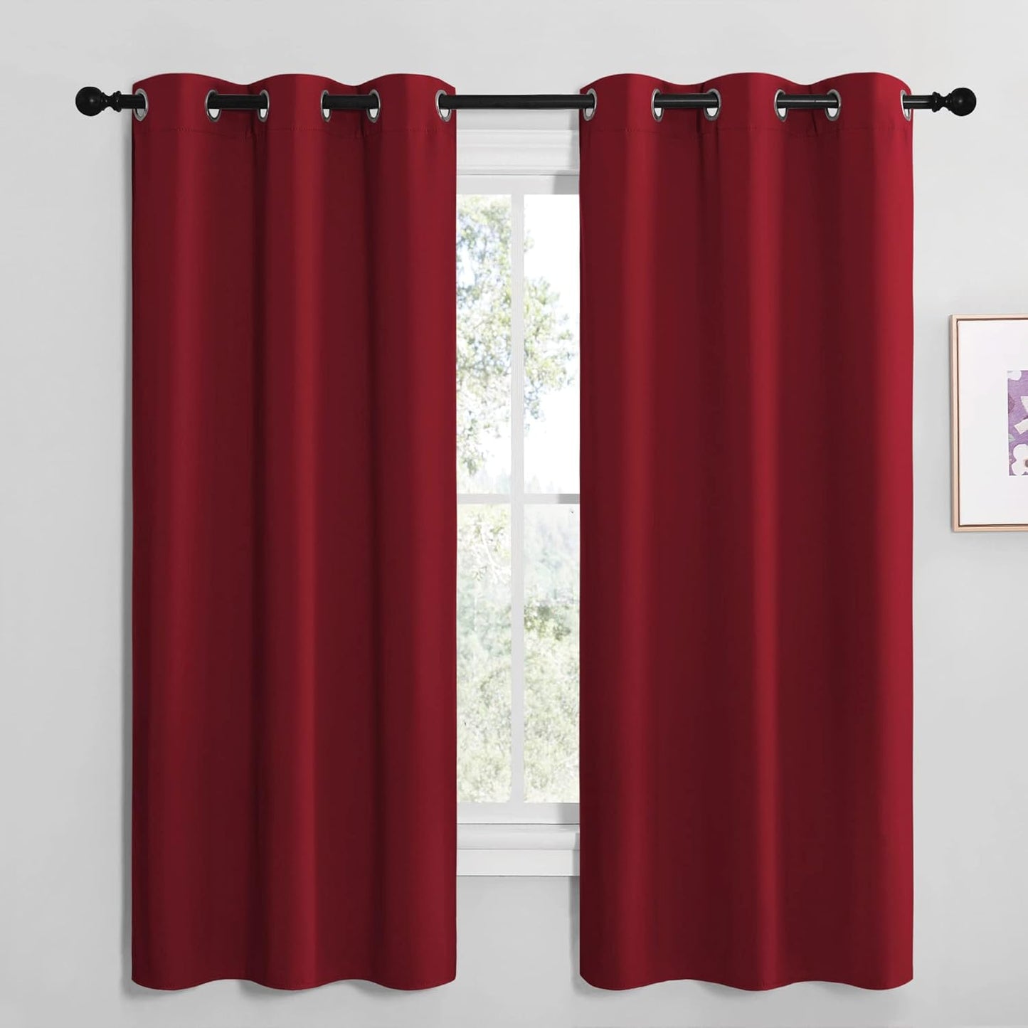 NICETOWN Blackout Curtains 42x63" Black