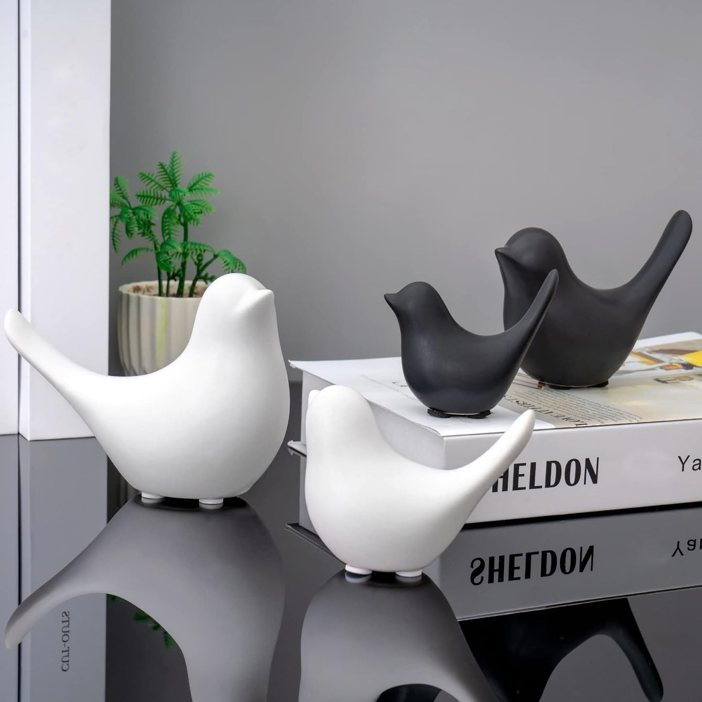 FANTESTICRYAN Gold Bird Statues