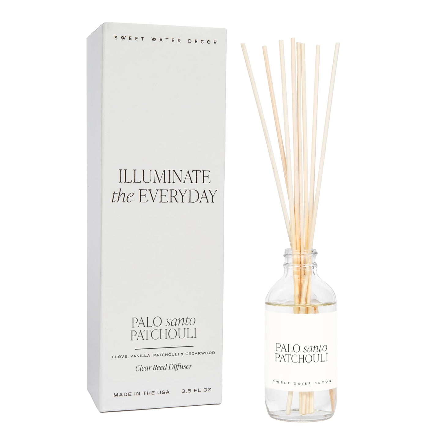 Sweet Water Decor Cashmere Vanilla Reed Diffuser – 3.5oz