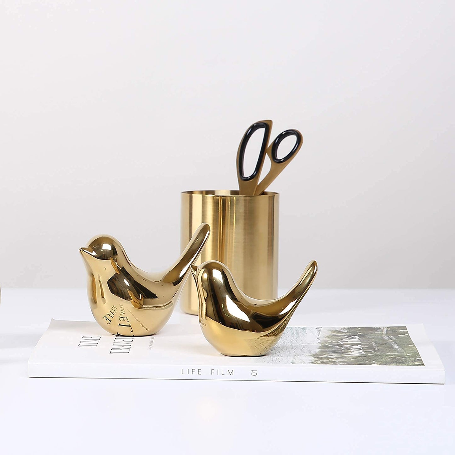 FANTESTICRYAN Gold Bird Statues