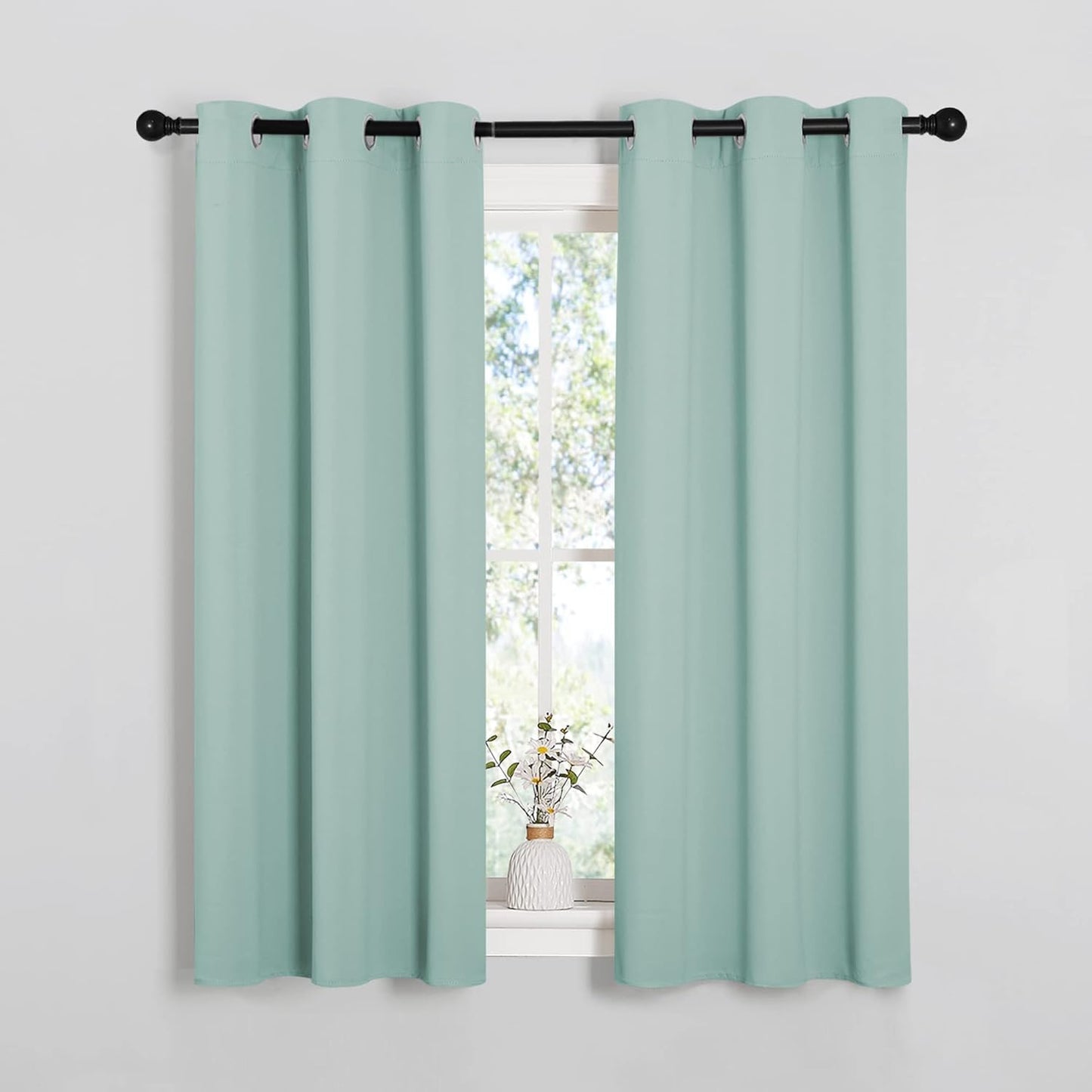 NICETOWN Blackout Curtains 42x63" Black