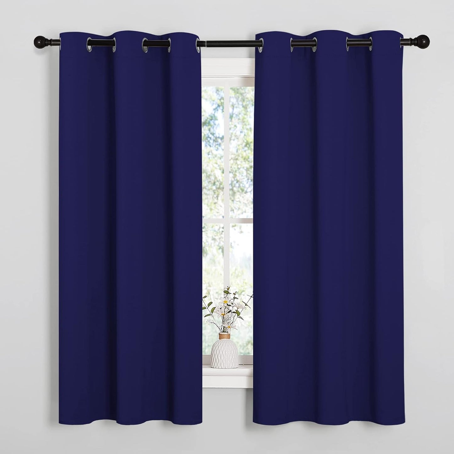 NICETOWN Blackout Curtains 42x63" Black