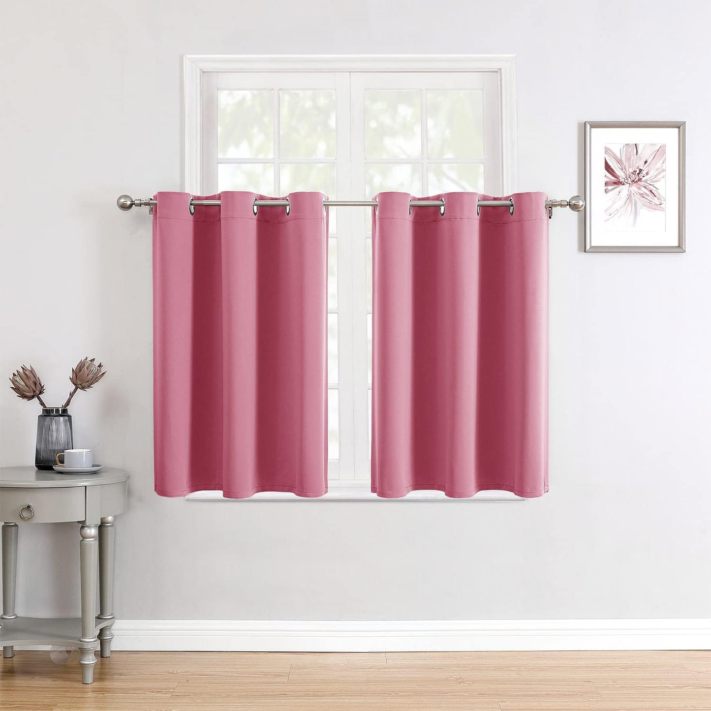 ChrisDowa Blackout Curtains 42x63" Grey, 2 Panels