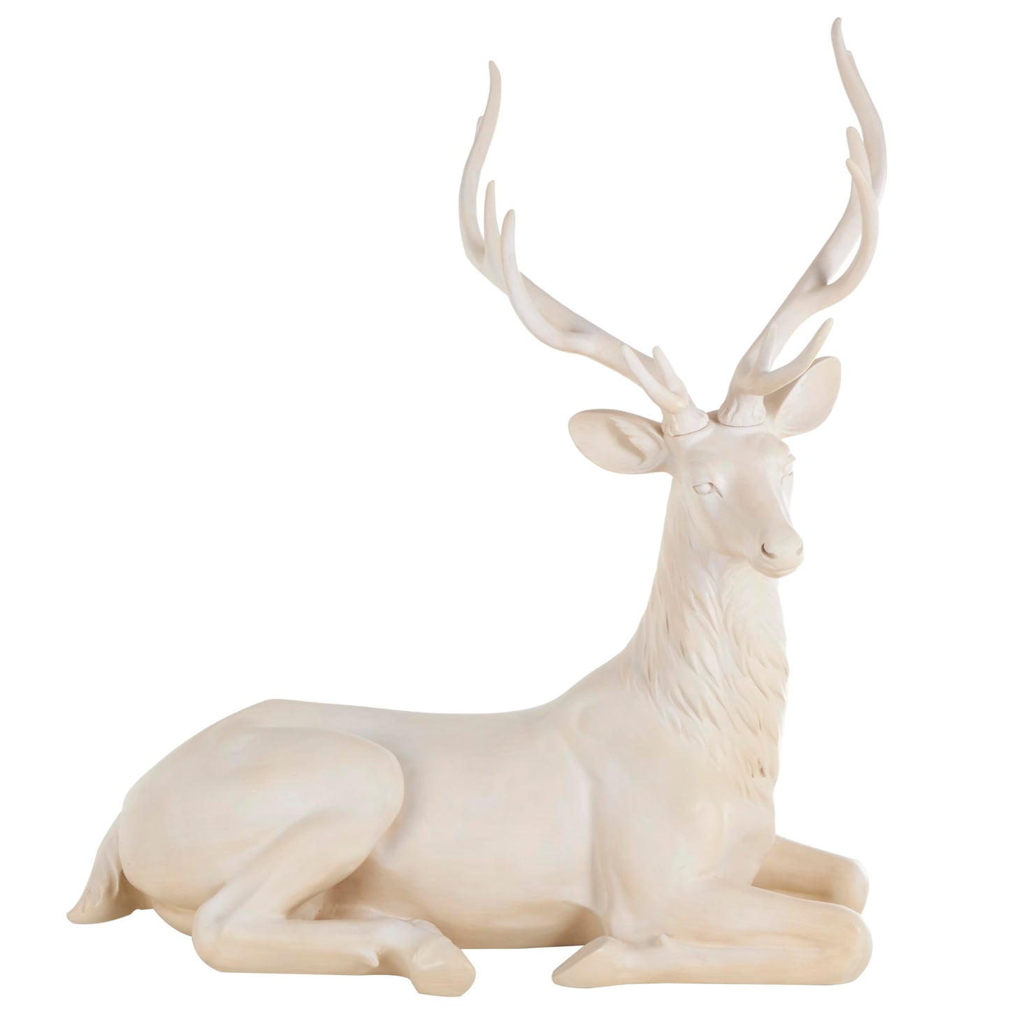 Deco 79 Cream Reindeer Statue 50"