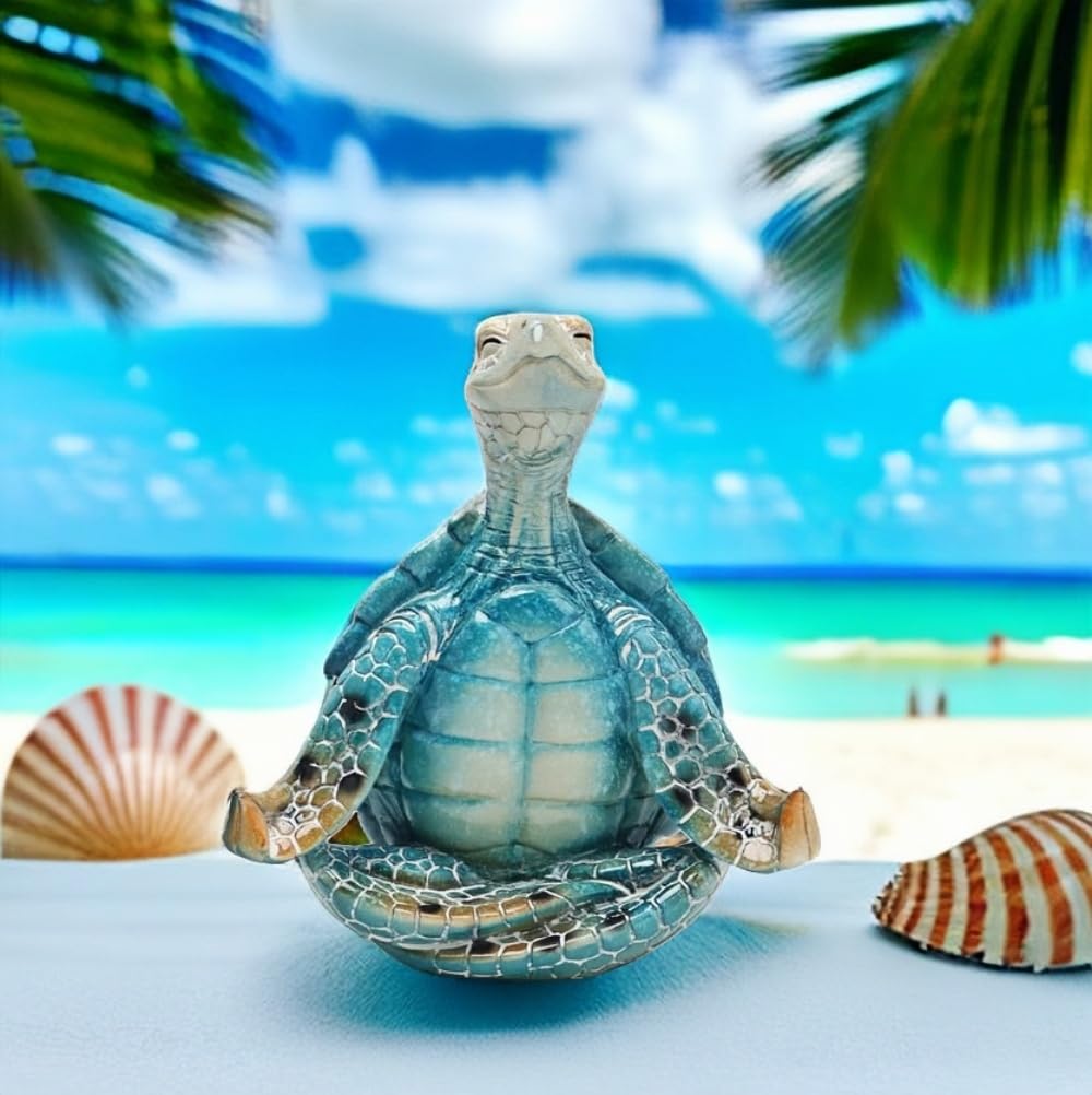 VVGIFTS Sea Turtle Yoga Statue