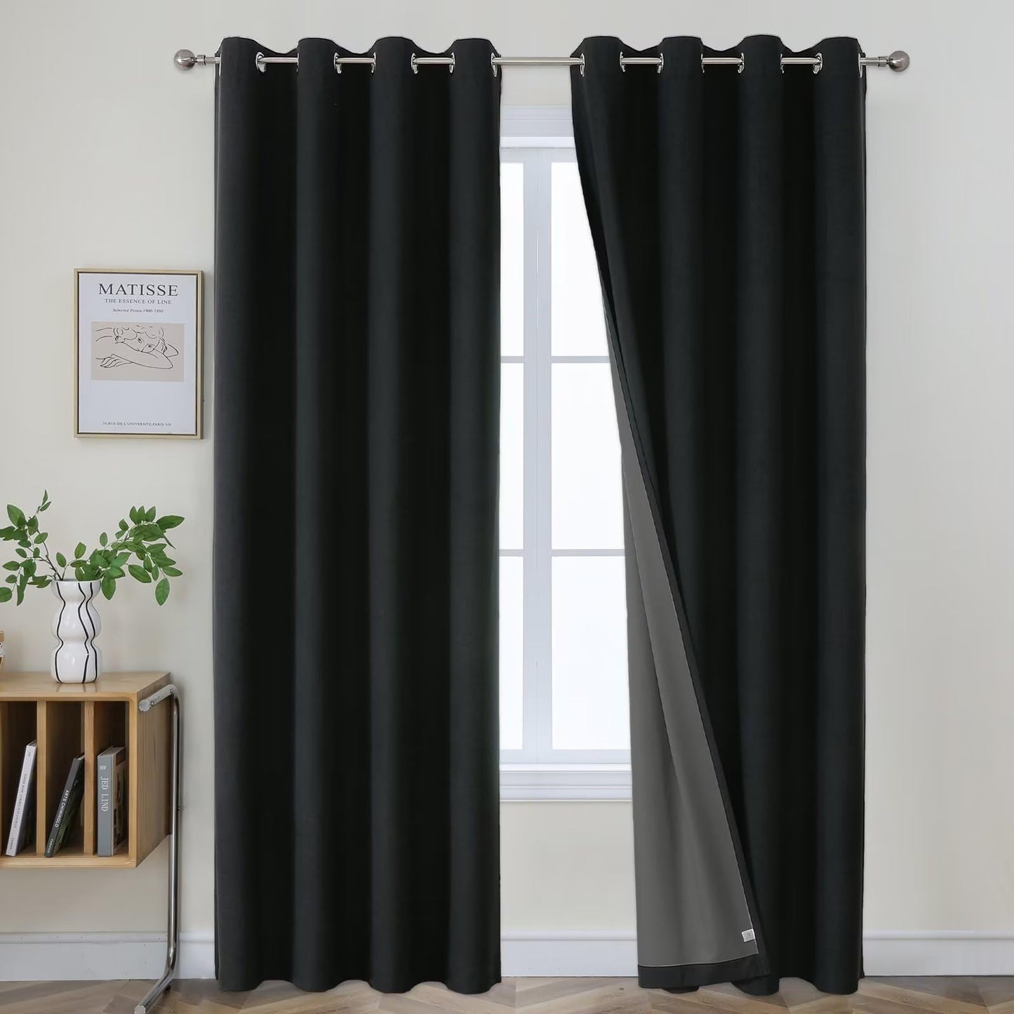 Joydeco Blackout Curtains 96", 2 Panels
