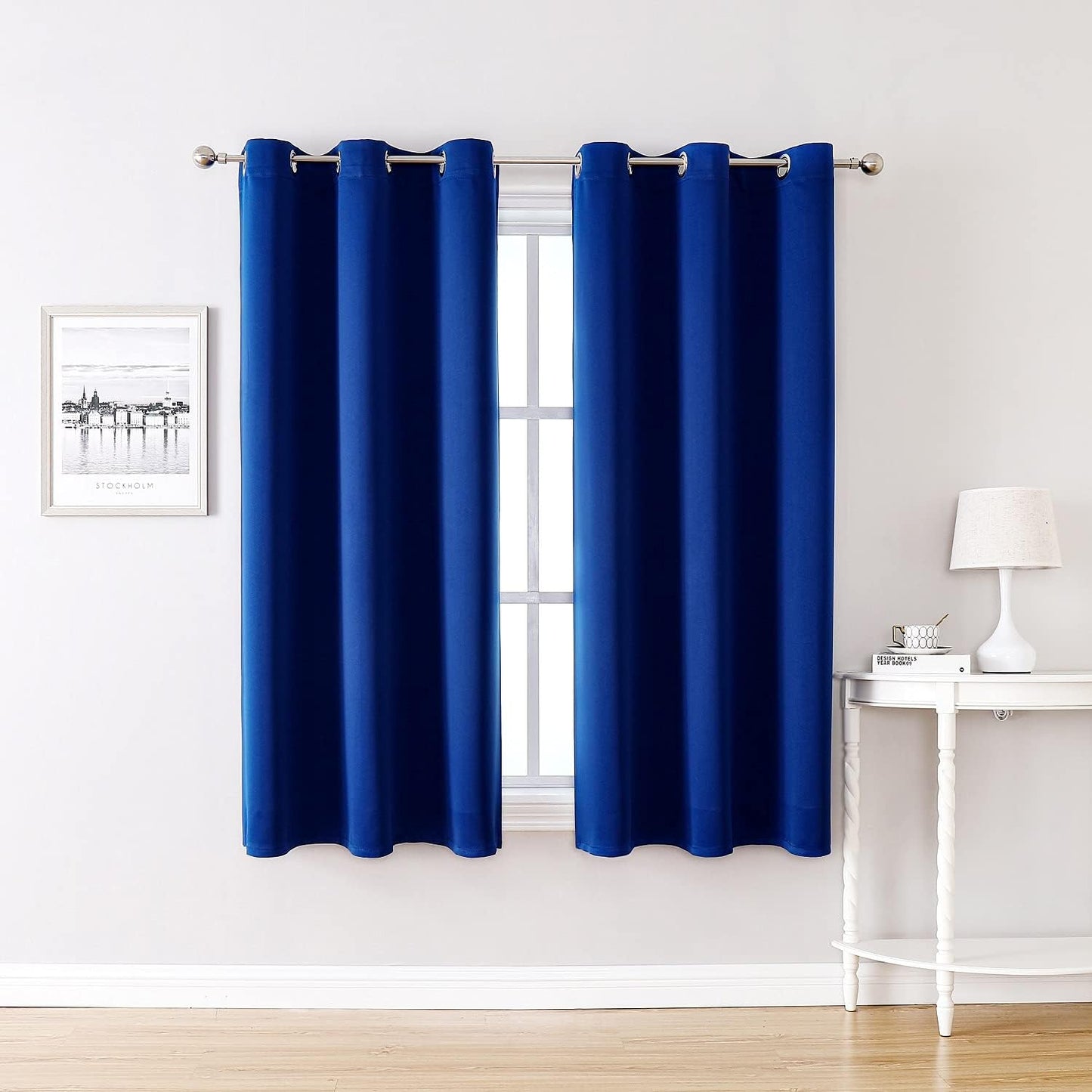 ChrisDowa Blackout Curtains 42x63" Grey, 2 Panels