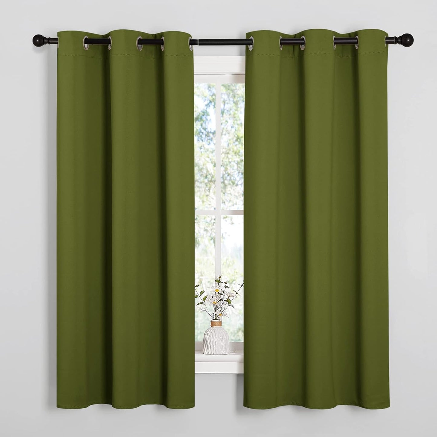 NICETOWN Blackout Curtains 42x63" Black