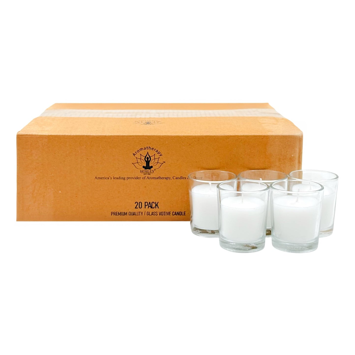 Hosley 240 Ivory Votive Candles
