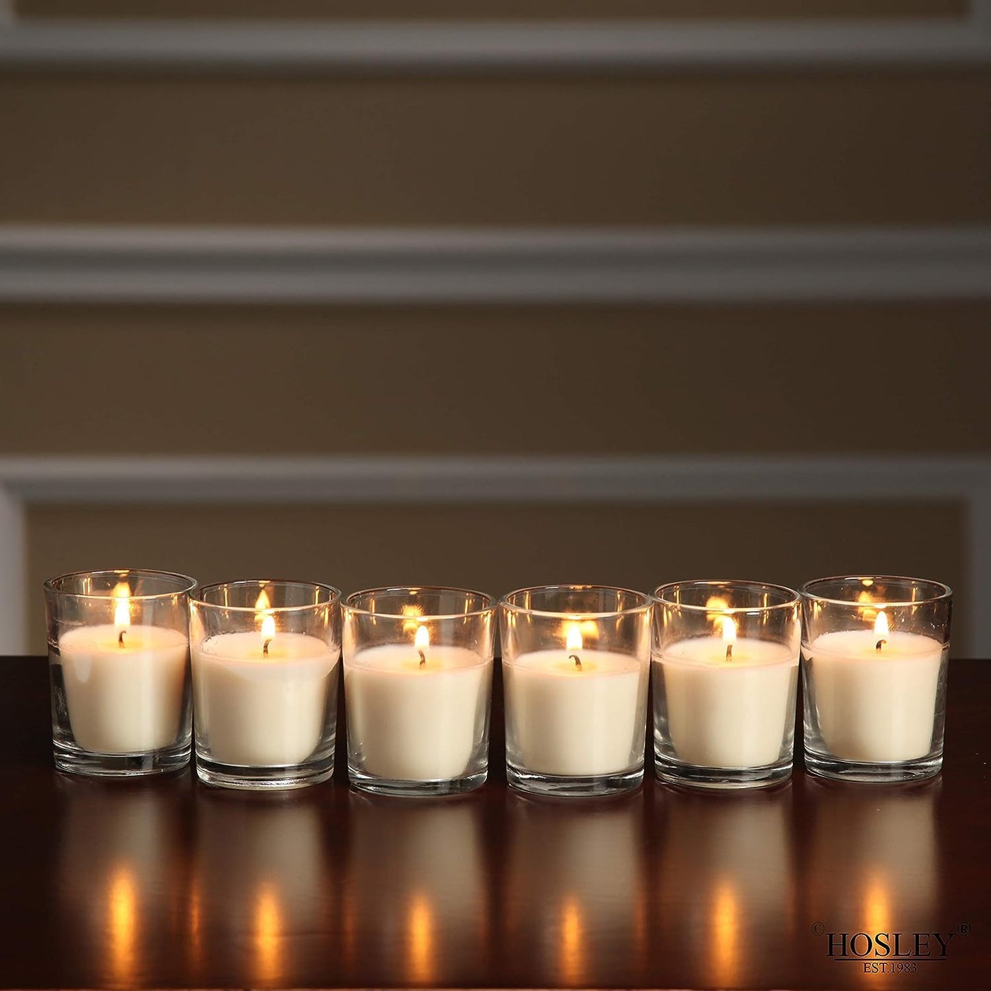 Hosley 240 Ivory Votive Candles