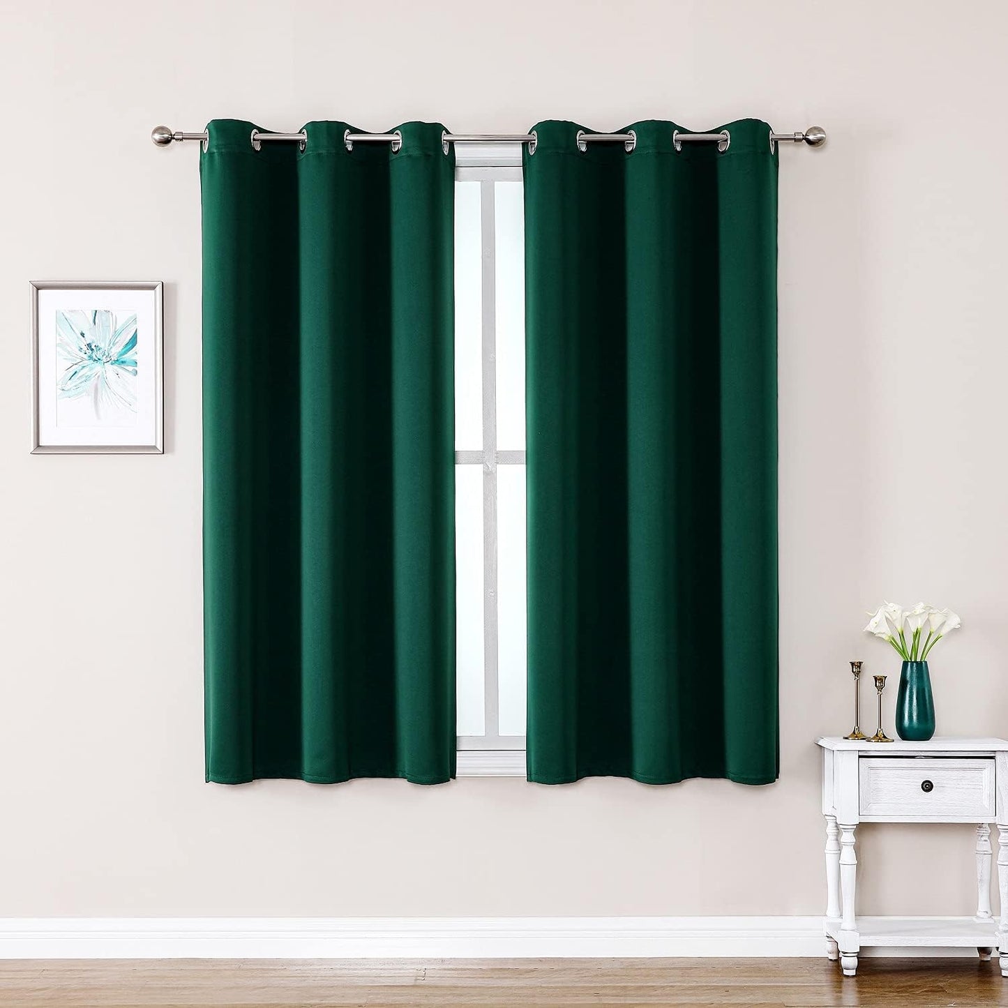 ChrisDowa Blackout Curtains 42x63" Grey, 2 Panels
