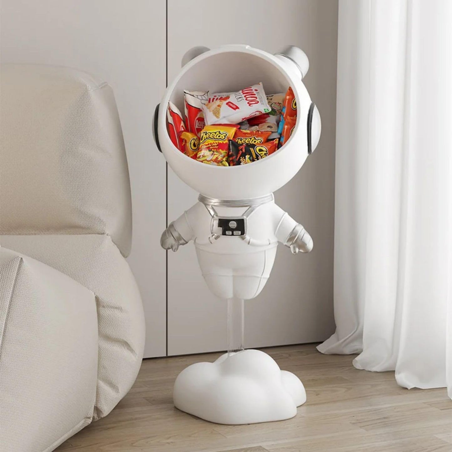 Gold Astronaut Floor Statue