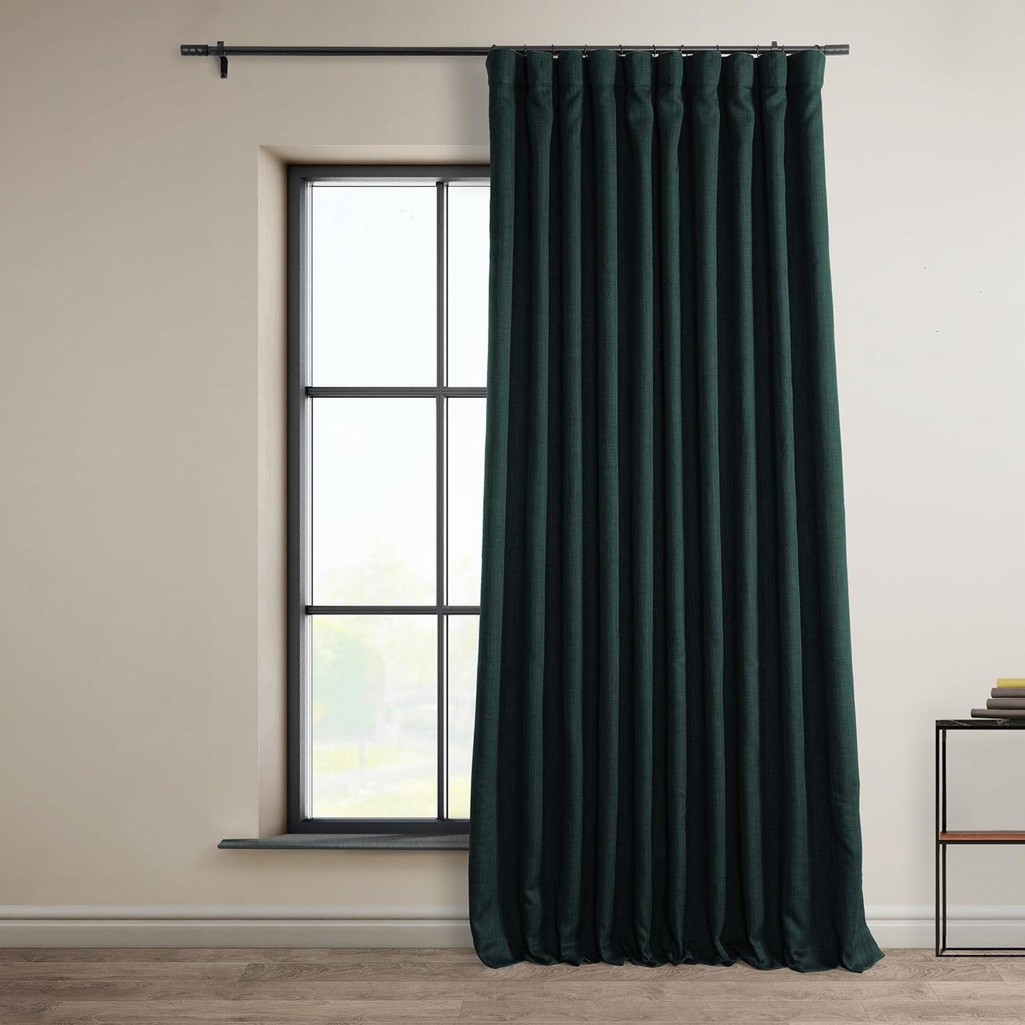 HPD Faux Linen Curtain 100x96" Birch, 1 Panel