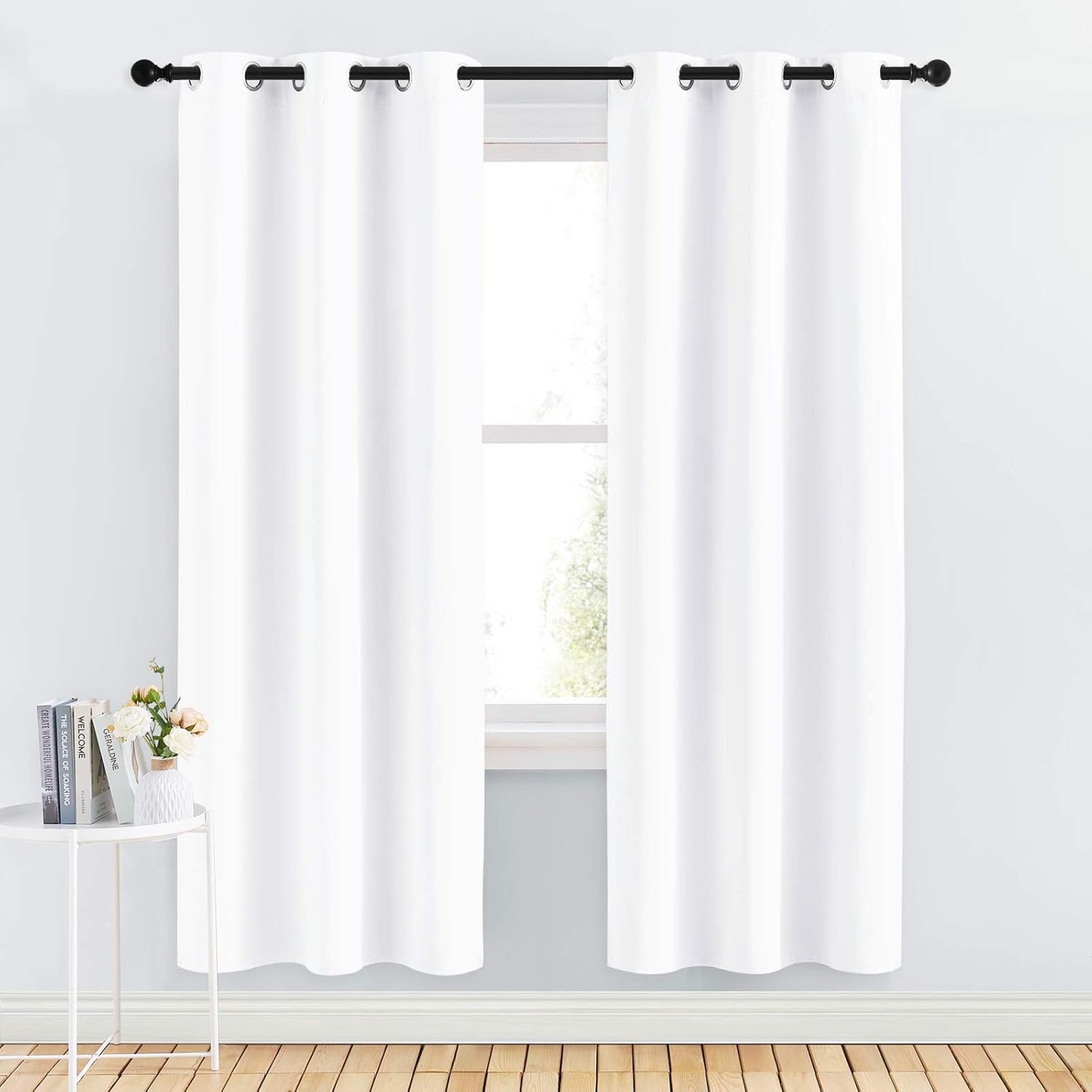 NICETOWN Blackout Curtains 42x63" Black