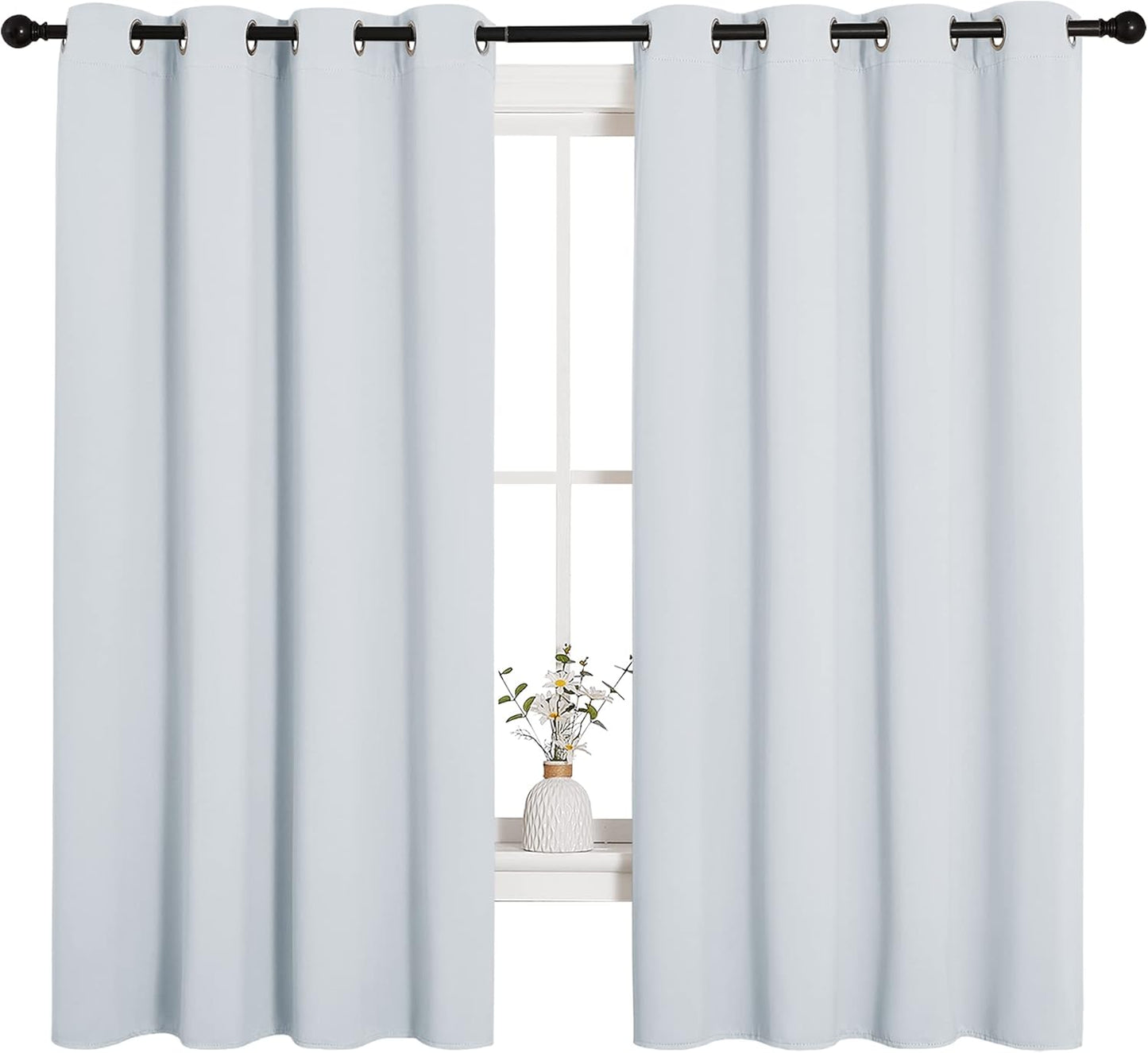 NICETOWN Blackout Curtains 42x63" Black
